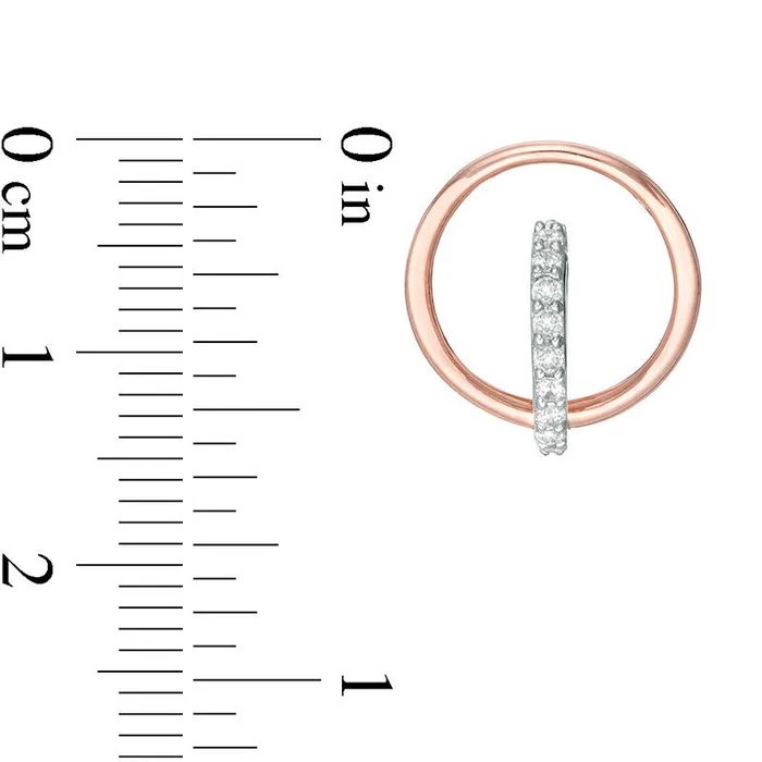 025 CT TW Diamond Doorknocker Hoop Earrings in 10K Rose Gold Goldia Earrings 025 CT TW Diamond Doorknocker Hoop Earrings in 10K Rose Gold Goldia Earrings