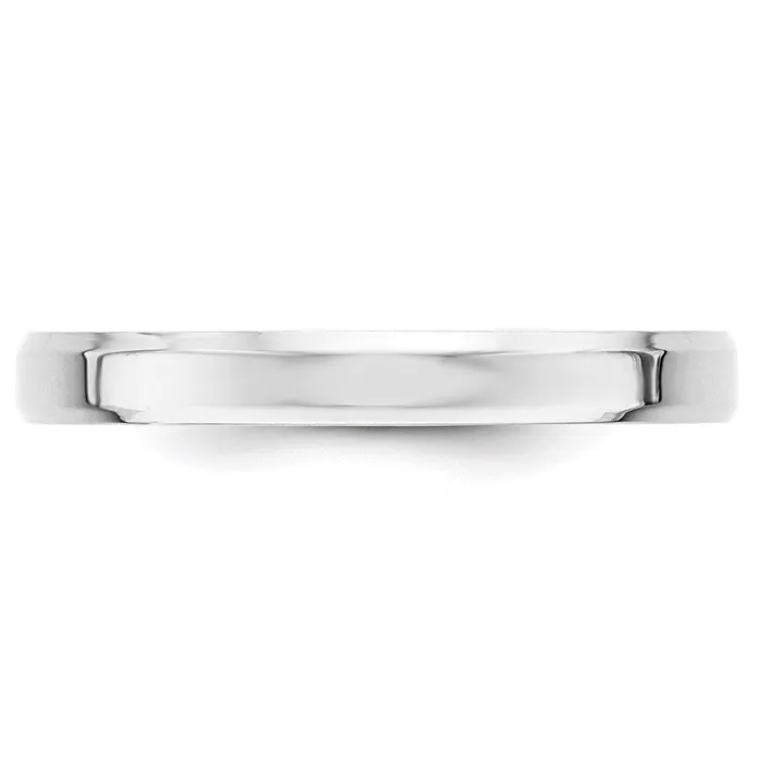 Goldia Rings Solid 14K White Gold 3mm Bevel Edge Comfort Fit MensWomens Wedding Band Ring Size 105 Goldia Rings Solid 14K White Gold 3mm Bevel Edge Comfort Fit MensWomens Wedding Band Ring Size 105