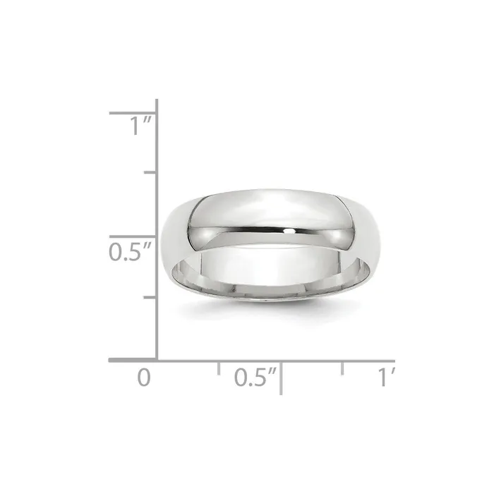 Goldia Rings Solid 14K White Gold 6mm Light Weight Comfort Fit MensWomens Wedding Band Ring Size 95 Goldia Rings Solid 14K White Gold 6mm Light Weight Comfort Fit MensWomens Wedding Band Ring Size 95