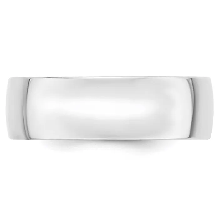 Goldia Rings Solid 14K White Gold 7mm Light Weight Comfort Fit MensWomens Wedding Band Ring Size 8 Goldia Rings Solid 14K White Gold 7mm Light Weight Comfort Fit MensWomens Wedding Band Ring Size 8