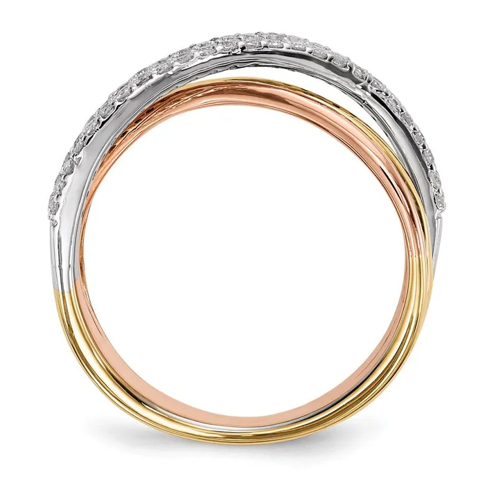 Rings Goldia 14k WhiteYellowRose Gold Real Diamond Ring