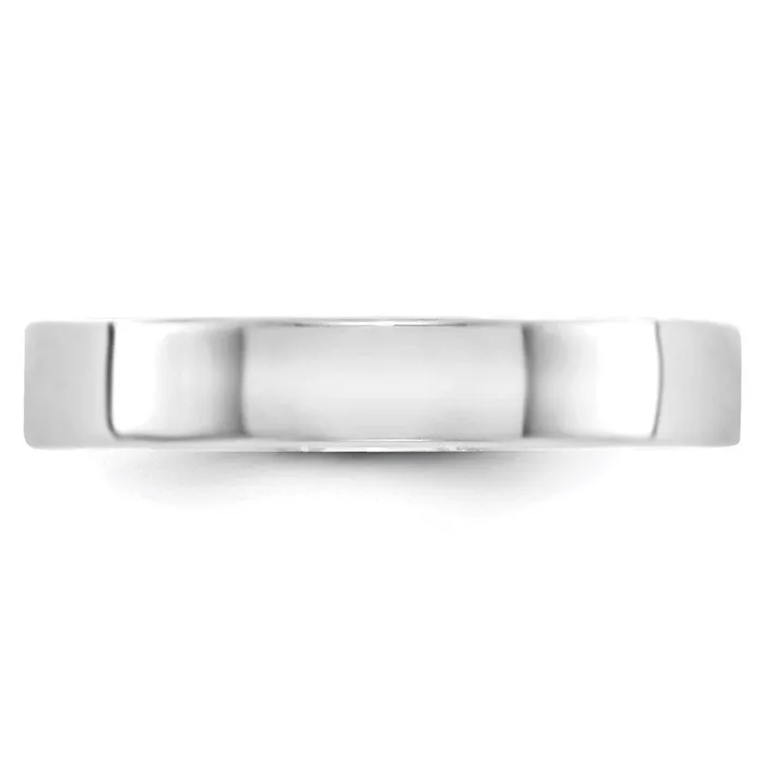 Rings Goldia Solid 14K White Gold 4mm Light Weight Flat MensWomens Wedding Band Ring Size 75 Rings Goldia Solid 14K White Gold 4mm Light Weight Flat MensWomens Wedding Band Ring Size 75