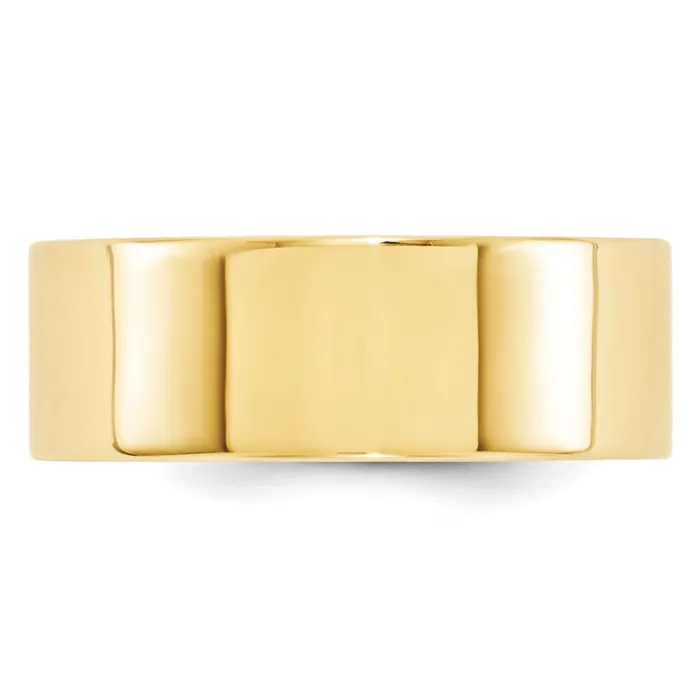 Rings Goldia Solid 14K Yellow Gold 8mm Standard Flat Comfort Fit MensWomens Wedding Band Ring Size 135 Rings Goldia Solid 14K Yellow Gold 8mm Standard Flat Comfort Fit MensWomens Wedding Band Ring Size 135
