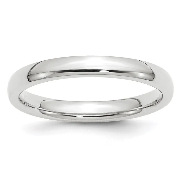 Rings Goldia Solid 14K Yellow Gold White Gold 3mm Comfort Fit MensWomens Wedding Band Ring Size 85