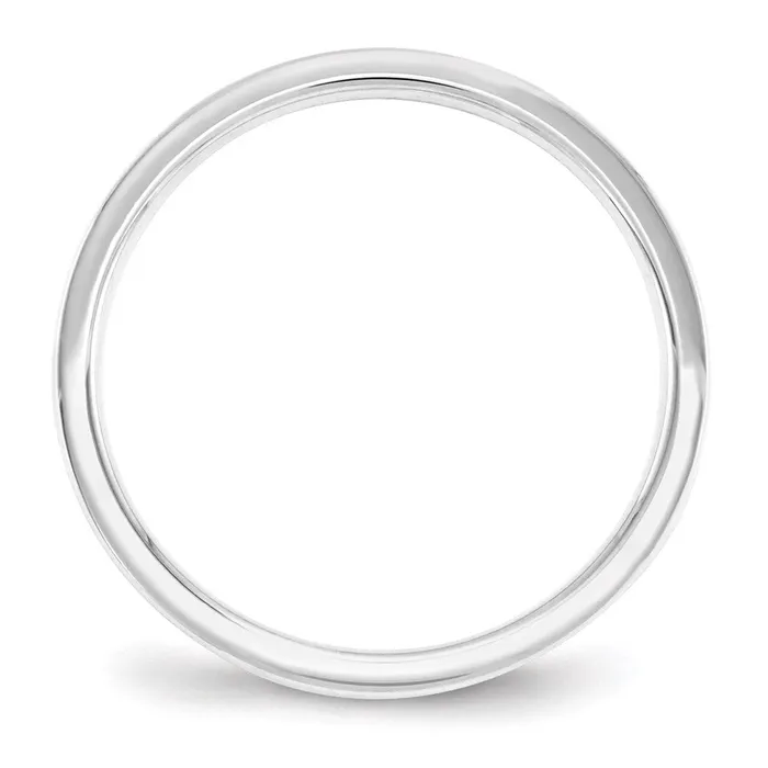 Solid 14K White Gold 25mm Standard Flat Comfort Fit MensWomens Wedding Band Ring Size 95 Goldia Rings Solid 14K White Gold 25mm Standard Flat Comfort Fit MensWomens Wedding Band Ring Size 95 Goldia Rings