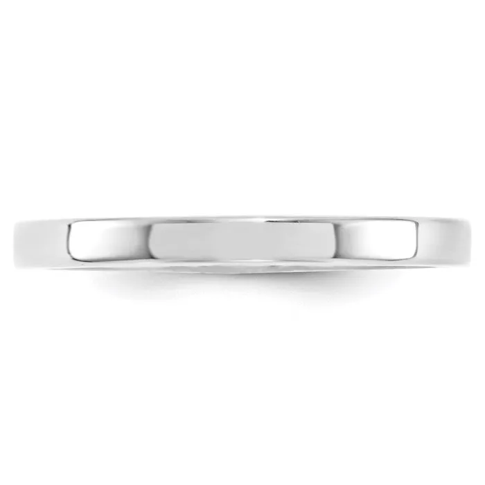 Solid 14K White Gold 25mm Standard Flat Comfort Fit MensWomens Wedding Band Ring Size 95 Goldia Rings Solid 14K White Gold 25mm Standard Flat Comfort Fit MensWomens Wedding Band Ring Size 95 Goldia Rings