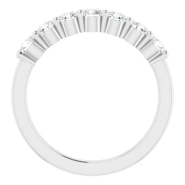 14K White 58 CTW Natural Diamond Anniversary Band TreasureFineJeweler Rings