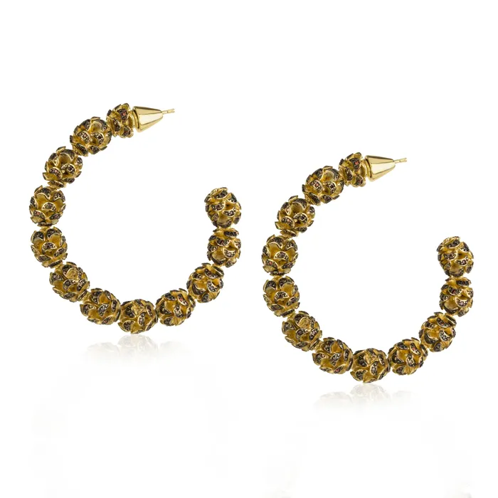 Earrings vendorunknown Gone Nuts Hoop Earrings