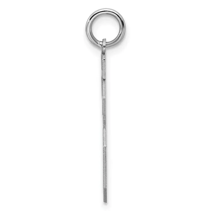 Rings TreasureFineJewelers Sterling SilverRhodiumplated Satin Number 16 Charm