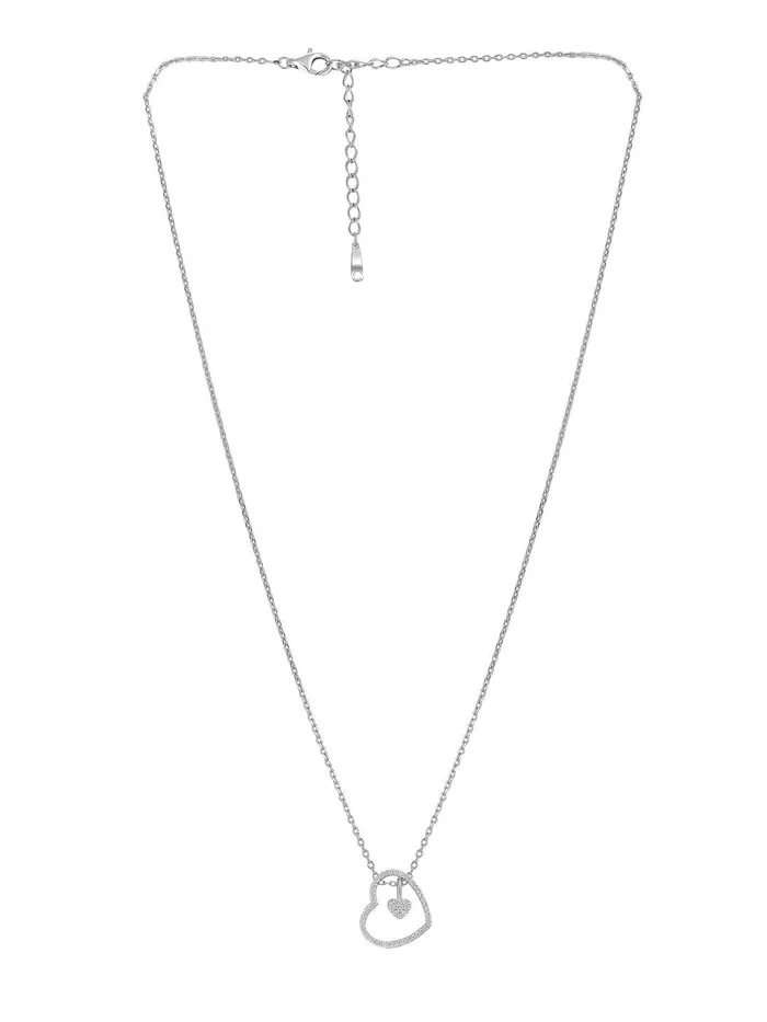 Curio Cottage Necklaces Pure Silver Art In Heart Necklace Curio Cottage Necklaces Pure Silver Art In Heart Necklace