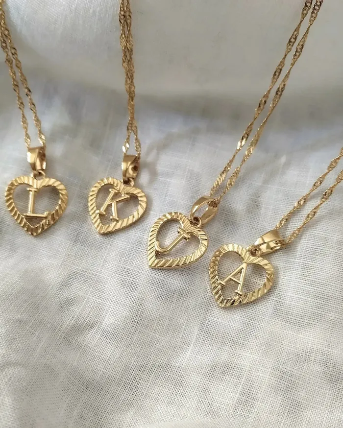 Necklaces KHLOE JEWELS Initial Heart Necklace