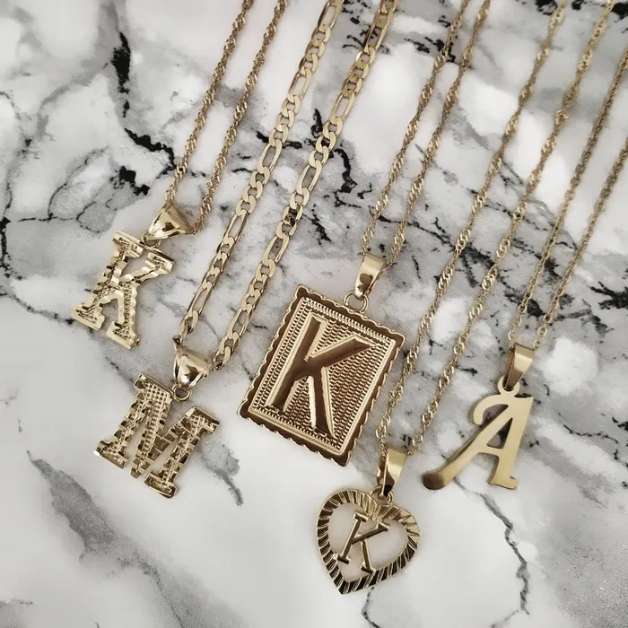 Necklaces KHLOE JEWELS Initial Heart Necklace