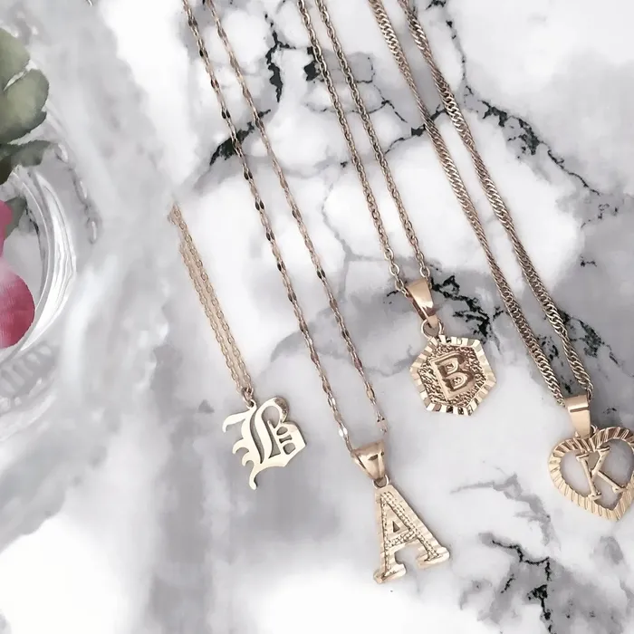 Necklaces KHLOE JEWELS Initial Heart Necklace