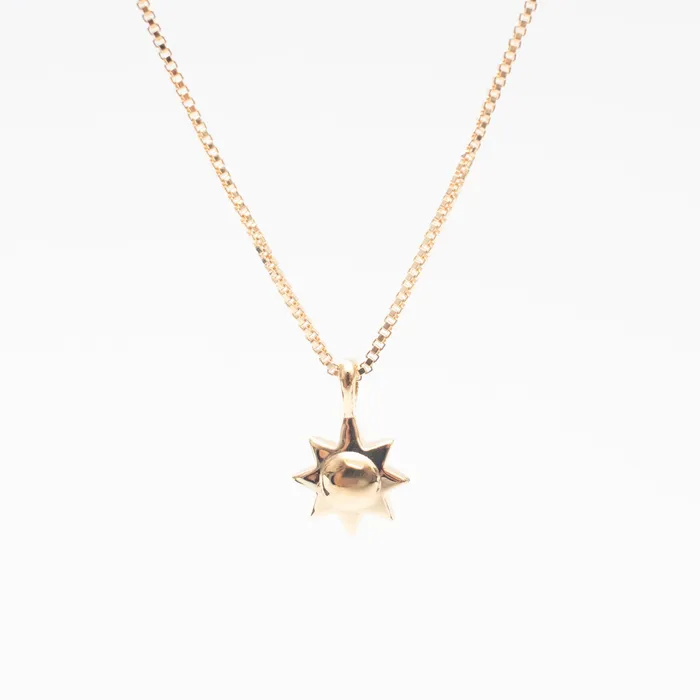 Necklaces Tashi Gold Vermeil Little Sun Necklace