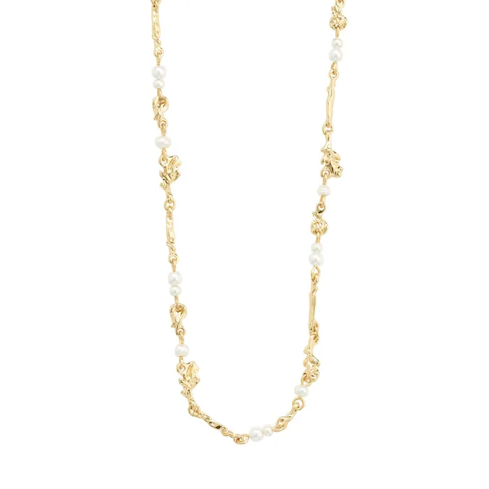 Pilgrim Necklaces Focus Gold Plated Pearl Necklace