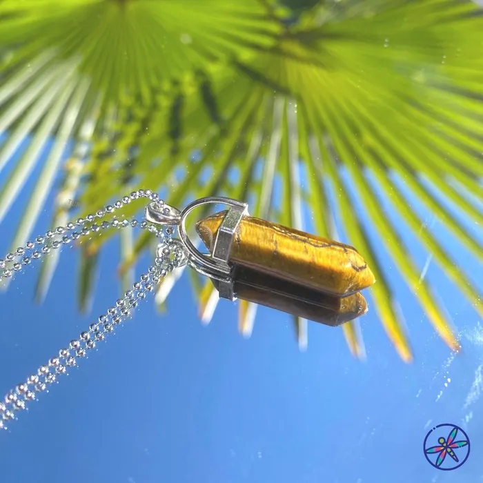 Tiger Eye Crystal Necklace CSJA Necklaces