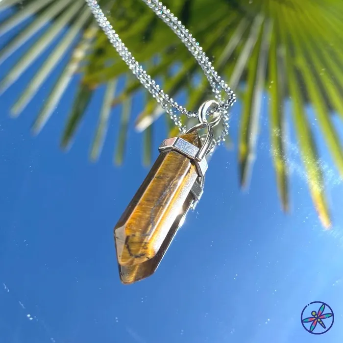 Tiger Eye Crystal Necklace CSJA Necklaces