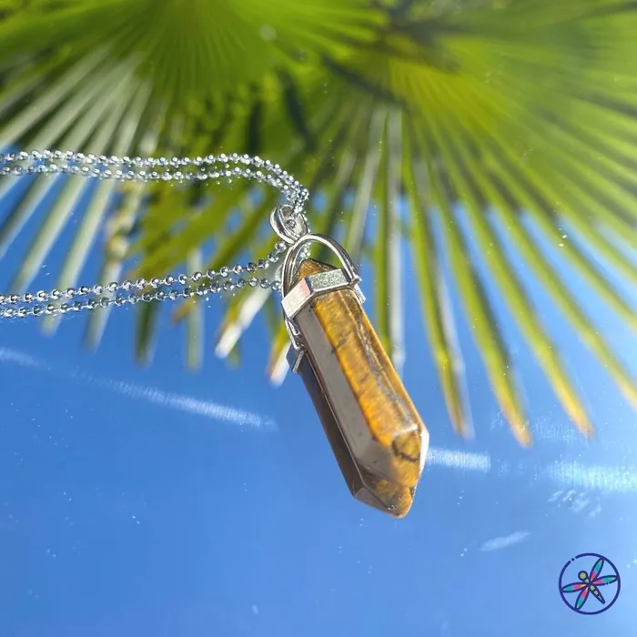Tiger Eye Crystal Necklace CSJA Necklaces