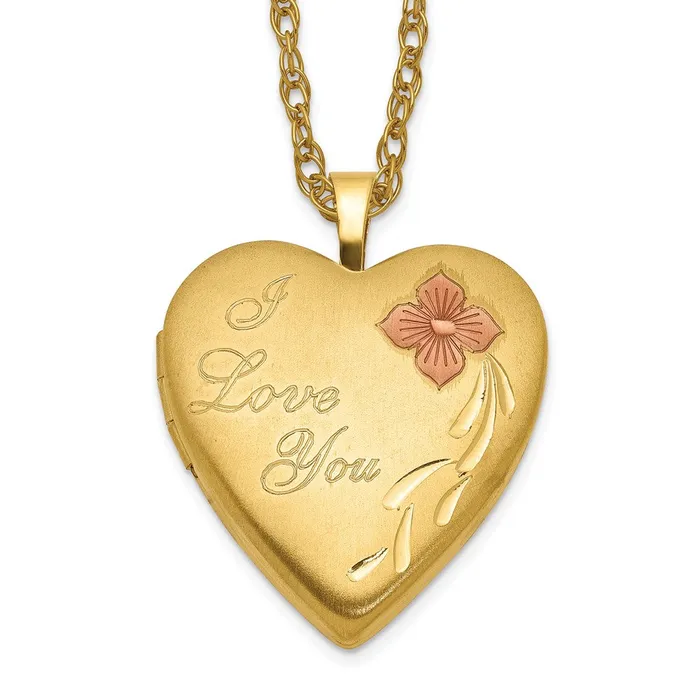 120 Gold Filled 20mm Enameled I Love You Heart Locket NecklaceWBCQLS27618 WB Choice Jewelry Necklaces