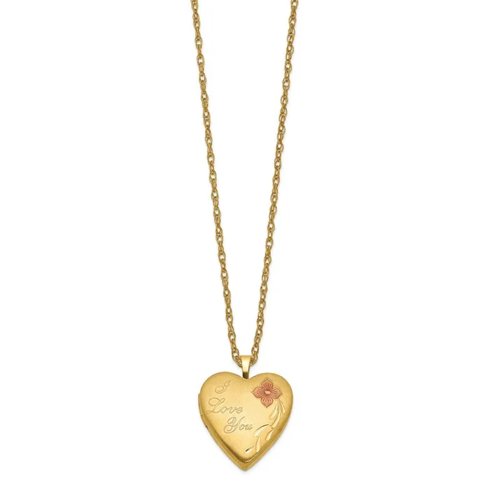 120 Gold Filled 20mm Enameled I Love You Heart Locket NecklaceWBCQLS27618 WB Choice Jewelry Necklaces 120 Gold Filled 20mm Enameled I Love You Heart Locket NecklaceWBCQLS27618 WB Choice Jewelry Necklaces