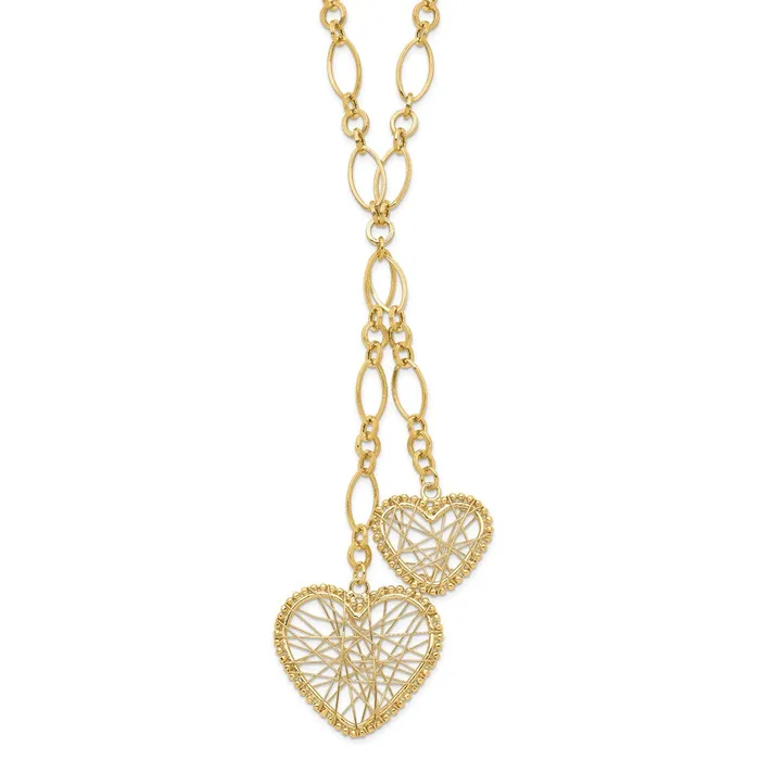 14K Adjustable Heart Drop NecklaceWBCSF172016 WB Choice Jewelry Necklaces
