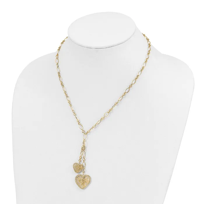 14K Adjustable Heart Drop NecklaceWBCSF172016 WB Choice Jewelry Necklaces 14K Adjustable Heart Drop NecklaceWBCSF172016 WB Choice Jewelry Necklaces