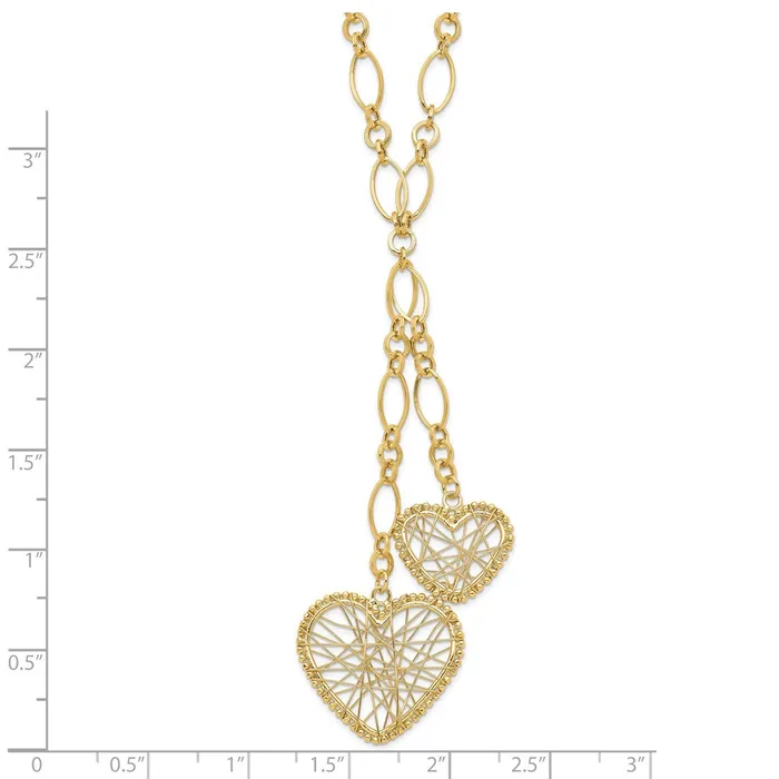 14K Adjustable Heart Drop NecklaceWBCSF172016 WB Choice Jewelry Necklaces 14K Adjustable Heart Drop NecklaceWBCSF172016 WB Choice Jewelry Necklaces