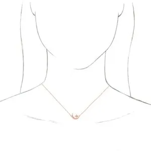 14K Rose Crescent Moon Star 1618 Necklace 86843602PSTWBC WB Choice Jewelry Necklaces 14K Rose Crescent Moon Star 1618 Necklace 86843602PSTWBC WB Choice Jewelry Necklaces
