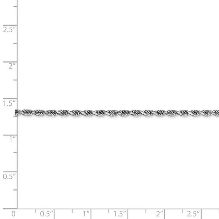 14k White Gold 225mm DC Quadruple Rope ChainWBCWQT01830 WB Choice Jewelry Necklaces 14k White Gold 225mm DC Quadruple Rope ChainWBCWQT01830 WB Choice Jewelry Necklaces