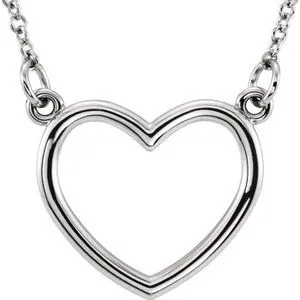 14K Yellow 138x13 mm Heart 16 Necklace 85874103PSTWBC WB Choice Jewelry Necklaces 14K Yellow 138x13 mm Heart 16 Necklace 85874103PSTWBC WB Choice Jewelry Necklaces