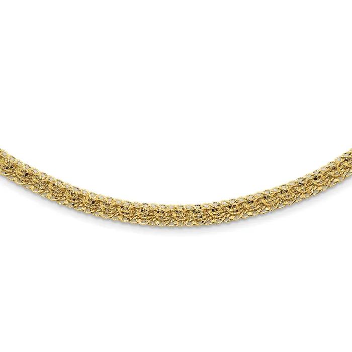 Necklaces WB Choice Jewelry 14K Polished DC Fancy Link NecklaceWBCSF283718