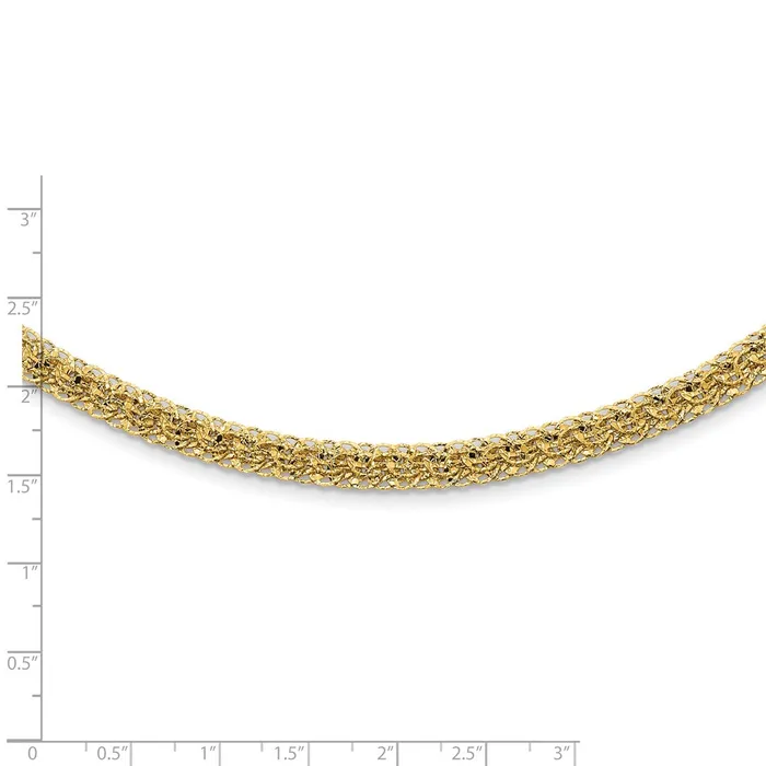 Necklaces WB Choice Jewelry 14K Polished DC Fancy Link NecklaceWBCSF283718