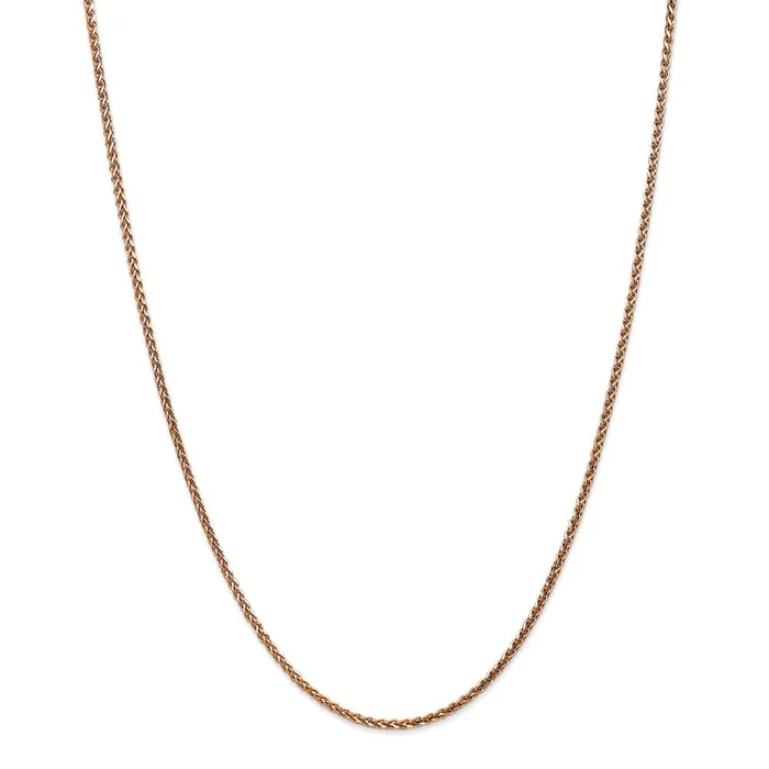 Necklaces WB Choice Jewelry 14k Rose Gold 18mm DC Spiga ChainWBCRSC3716
