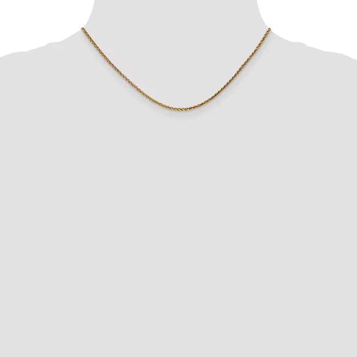 Necklaces WB Choice Jewelry 14k Rose Gold 18mm DC Spiga ChainWBCRSC3716 Necklaces WB Choice Jewelry 14k Rose Gold 18mm DC Spiga ChainWBCRSC3716