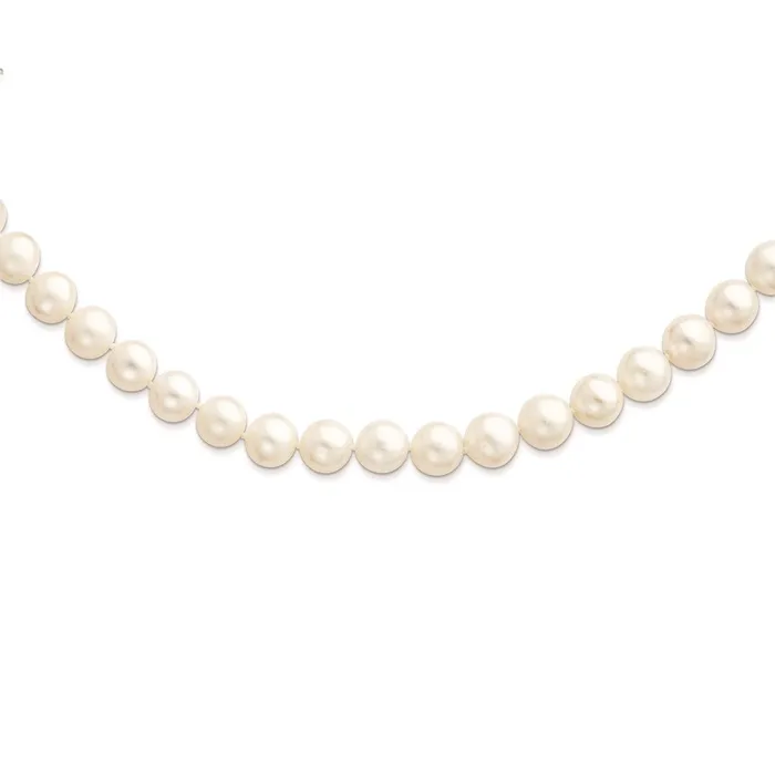 WB Choice Jewelry Necklaces Sterling Silver Rhodiumplated 1011mm White FW Cultured Pearl NecklaceWBCQH482824 WB Choice Jewelry Necklaces Sterling Silver Rhodiumplated 1011mm White FW Cultured Pearl NecklaceWBCQH482824