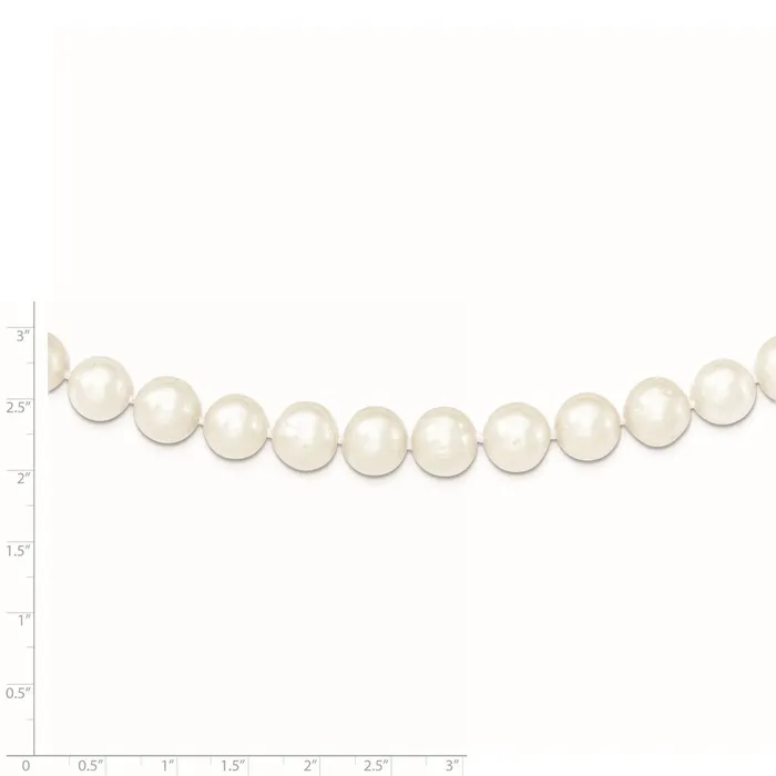 WB Choice Jewelry Necklaces Sterling Silver Rhodiumplated 1011mm White FW Cultured Pearl NecklaceWBCQH482824 WB Choice Jewelry Necklaces Sterling Silver Rhodiumplated 1011mm White FW Cultured Pearl NecklaceWBCQH482824