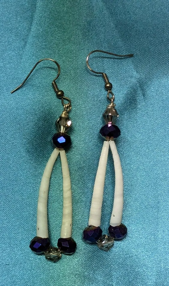 Earrings Ren McCully Dentalium Shell Earrings Earrings Ren McCully Dentalium Shell Earrings