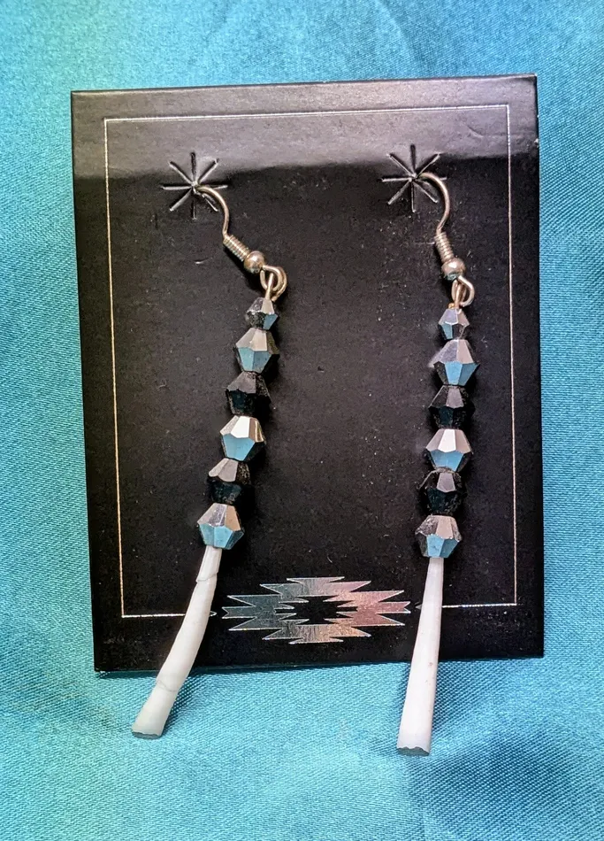 Earrings Ren McCully Dentalium Shell Earrings Earrings Ren McCully Dentalium Shell Earrings