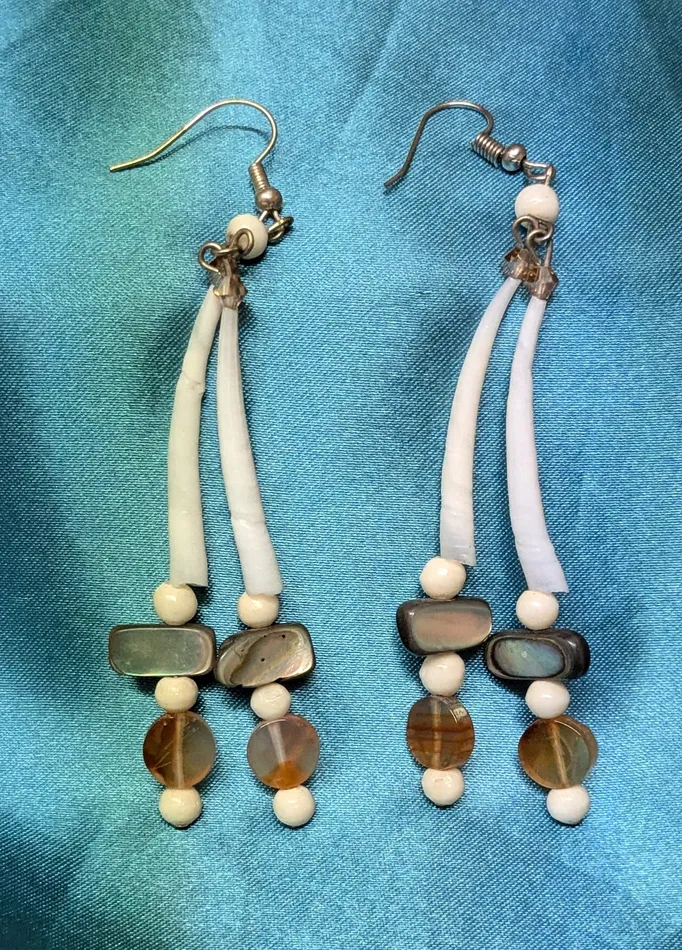 Earrings Ren McCully Dentalium Shell Earrings Earrings Ren McCully Dentalium Shell Earrings