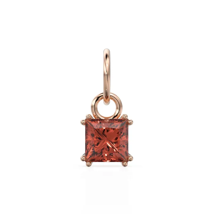 Red Garnet Princess Cut Solid Gold Charm Red Gemstone Handmade 18k Gold Pendant 14k Solid Gold January Jewelry Making Findings Jalvi Co PreStyled Sets Red Garnet Princess Cut Solid Gold Charm Red Gemstone Handmade 18k Gold Pendant 14k Solid Gold January Jewelry Making Findings Jalvi Co PreStyled Sets