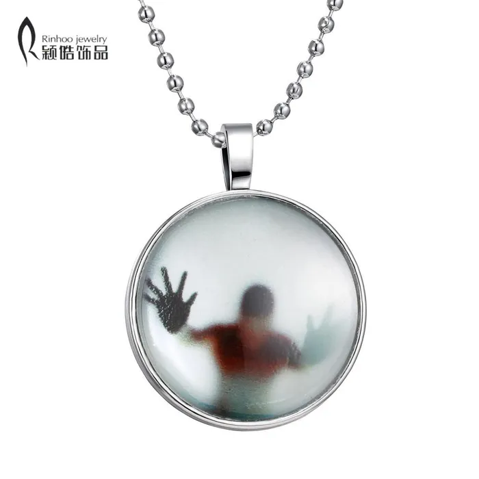 Fire Glow in the Dark Glowing Shadow Pendant Necklace sparklingselections Necklaces