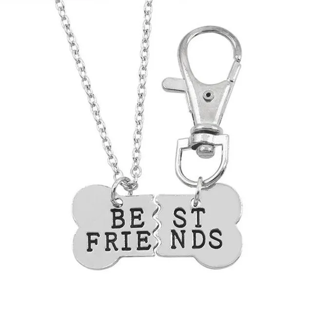 New Pet Dog Bones Best Friends Pendants Necklace sparklingselections Necklaces