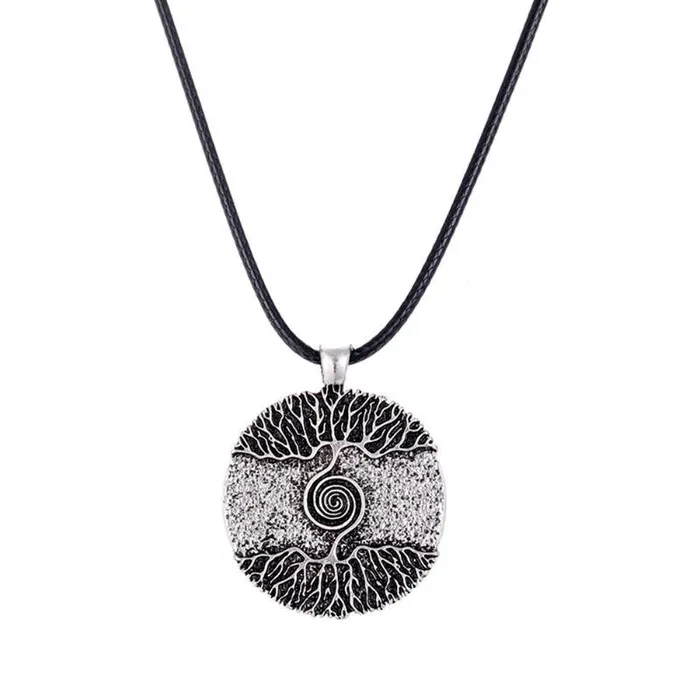 sparklingselections Necklaces New Stylish Tree of Life Cabochon Bronze Glass Pendant Necklace