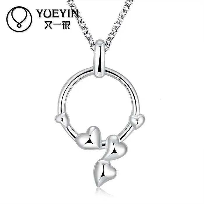 sparklingselections Necklaces Silver Plated Pendant Necklace