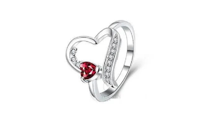 sparklingselections Necklaces Trendy Round Style Silver Rings For Women